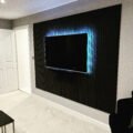 Charcoal Black Panel MDF Slim Slats Wall Panel - Image 9
