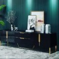 Green-Brown MDF Slim Slats Wall Panel Paintable, Modern and Moisture-Resistant 39cm x 242cm - Image 1