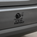 0 To 60 Eventually Slow Snail Car Sticker - Funny Vinyl Car Decal - Image 1