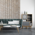Premium Wall Panels Oak Veneered Chevrons on Blackboard - Image 8