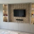 Premium Wall Panels Oak Veneered Chevrons on Blackboard - Image 14