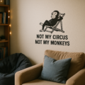 Monkey Wall Sticker Vinyl Decal Cute Animal Jungle Funny Home Decor Gift - Image 1