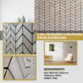 Premium Wall Panels Oak Veneered Chevrons on Blackboard - Image 11