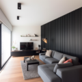 Charcoal Black Panel MDF Slim Slats Wall Panel - Image 7