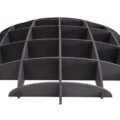 Charcoal Black Eye Wall Shelf, Sphere Bookcase, Hanging Geometric Restaurant Home Furniture - Image 8