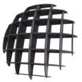 Charcoal Black Eye Wall Shelf, Sphere Bookcase, Hanging Geometric Restaurant Home Furniture - Image 9