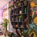 Charcoal Black Eye Wall Shelf, Sphere Bookcase, Hanging Geometric Restaurant Home Furniture - Image 3