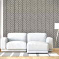 Green-Brown Chevron Panel Slat Wall Decor – Paintable, Moisture-Resistant MDF Interior Cladding – 39cm x 242cm, 0.94 sq. meter. - Image 5