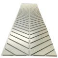 Green-Brown Chevron Panel Slat Wall Decor – Paintable, Moisture-Resistant MDF Interior Cladding – 39cm x 242cm, 0.94 sq. meter. - Image 2