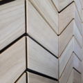 Premium Wall Panels Oak Veneered Chevrons on Blackboard - Image 3