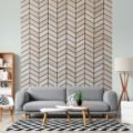 Premium Wall Panels Oak Veneered Chevrons on Blackboard - Image 9