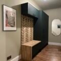 Premium Wall Panels Oak Veneered Chevrons on Blackboard - Image 13