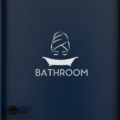 Bathroom Sign Wall Sticker Vinyl Decal Spa Bathtub Silhouette Home Decor Gift - Image 2