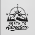 North To Adventure Camper Sticker Vinyl Decal Campervan Motorhome Van Life - Image 2