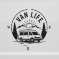 Van Life Sunrise Camper Sticker Vinyl Decal Campervan Motorhome Road Trip - Image 2