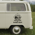 Find Me Where The Pines Are Camper Sticker Vinyl Decal Campervan Van Life - Image 1